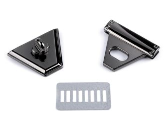 Táskazár 47x50mm nikkel fekete