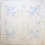 Előnyomott hímezhető terítő 90*90 A35