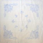 Előnyomott hímezhető terítő 90*90 A36