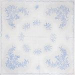 Előnyomott hímezhető terítő 90*90 A61