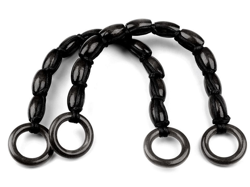 Táskafül fahengerekből 46cm 1 pár