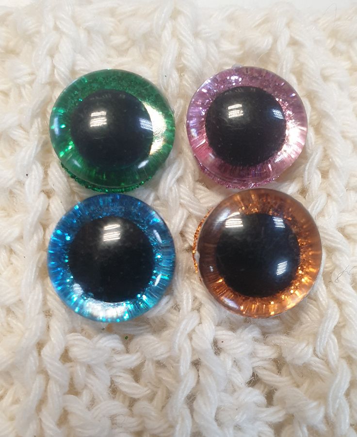 Glitteres szem 16 mm