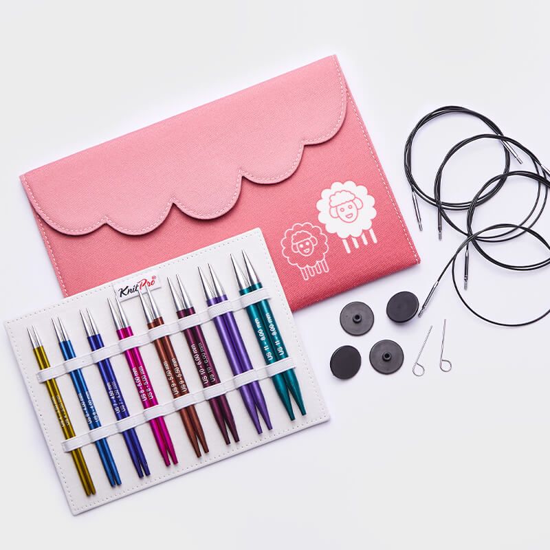 Knit Pro Zing Deluxe NIC cserélhető kábeles kötőtű készlet