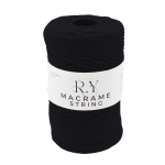 Relax Macrame String 3mm - 6 - BLACK