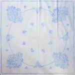 Előnyomott hímezhető terítő 90*90 A20