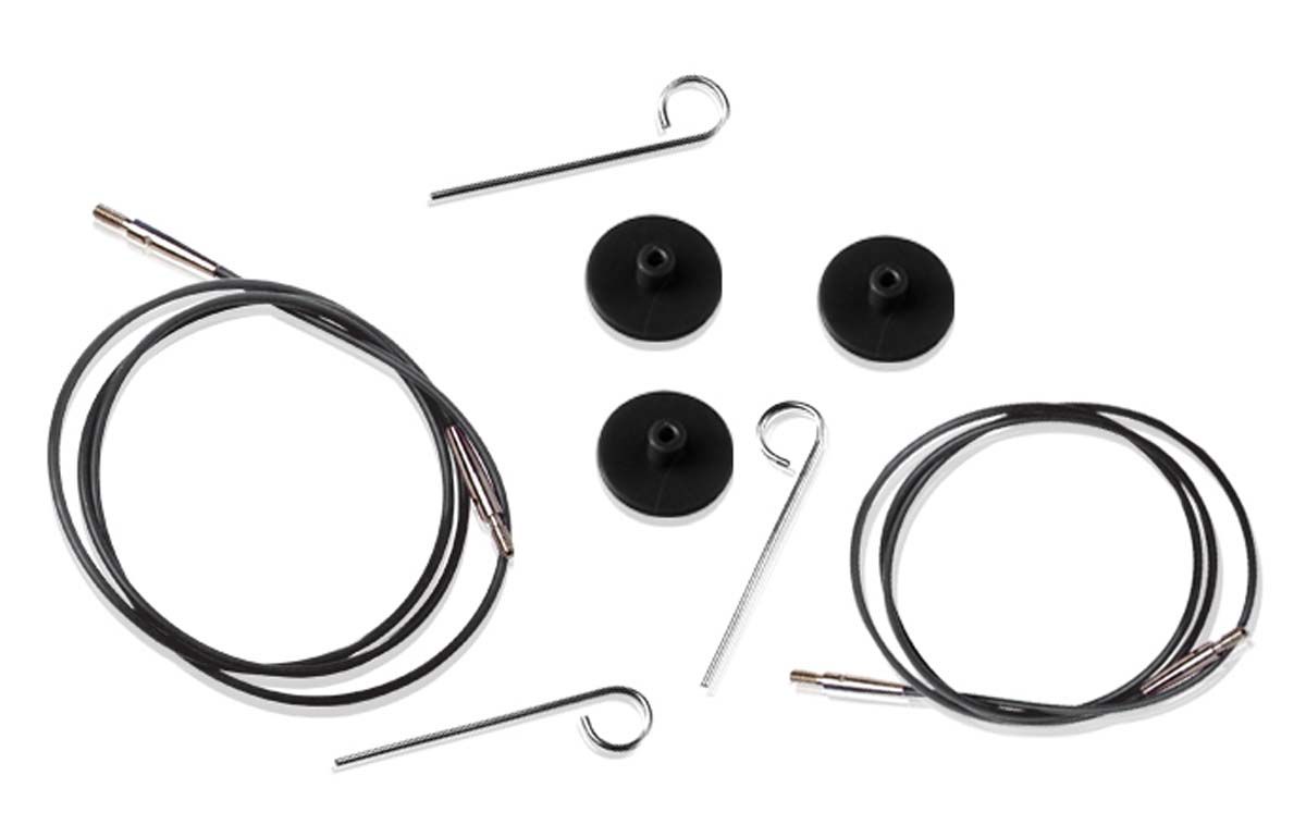 Knit Pro ezüst végű kábel