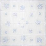 Előnyomott hímezhető terítő 90*90 A41