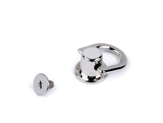 Csavaros pisztolygomb D-karikával 12mm