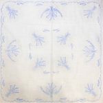 Előnyomott hímezhető terítő 90*90 A48