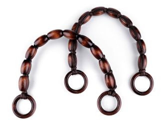 Táskafül fahengerekből 46cm 1 pár