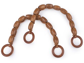 Táskafül fahengerekből 46cm 1 pár