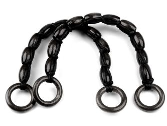 Táskafül fahengerekből 46cm 1 pár