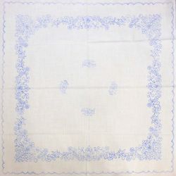 előnyomott hímezhető terítő