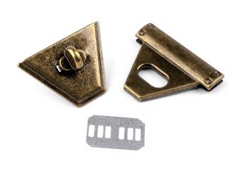 Táskazár 47x50mm antik réz